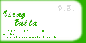 virag bulla business card